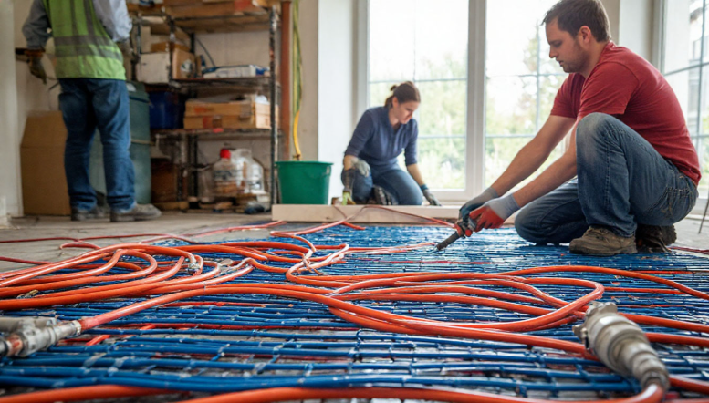 пошаговый монтаж теплого пола